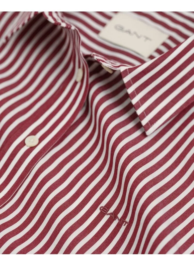GANT Gant Regular Fit Striped Poplin Shirt