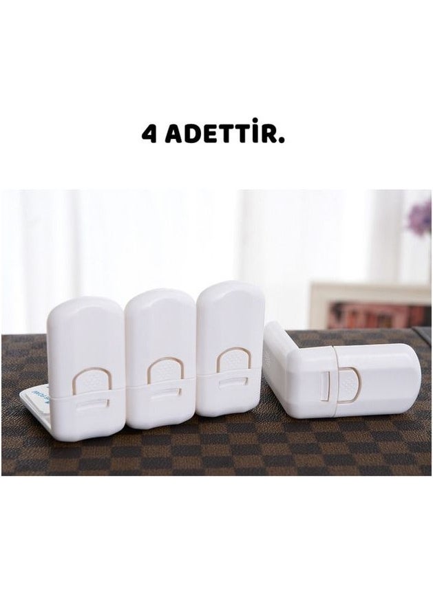 Agubugu Baby - White Drawer Lock - 4 Pieces  - Image 2