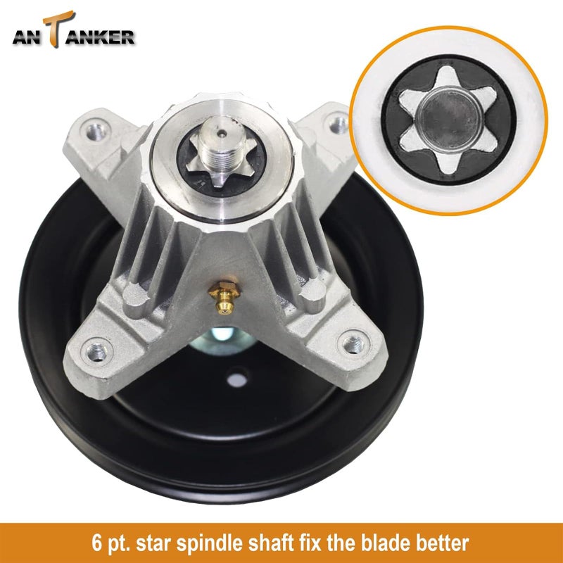 Antanker Spindle 918-04822A 918-04822B 618-04822 Replace for MTD Cub Cadet Troy Bilt 918-04889 918-04950, for Rotary 14328, for Oregon 82-058 42" Deck Tractor Riding Mower 30" Mini Riders LTX1040 - Image 3