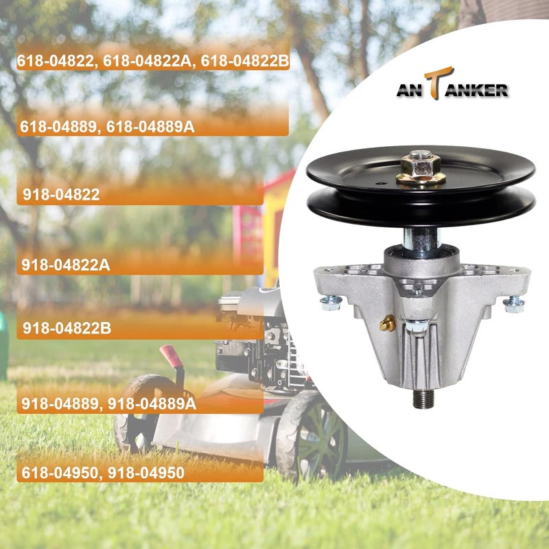 Antanker Spindle 918-04822A 918-04822B 618-04822 Replace for MTD Cub Cadet Troy Bilt 918-04889 918-04950, for Rotary 14328, for Oregon 82-058 42" Deck Tractor Riding Mower 30" Mini Riders LTX1040 - Image 5