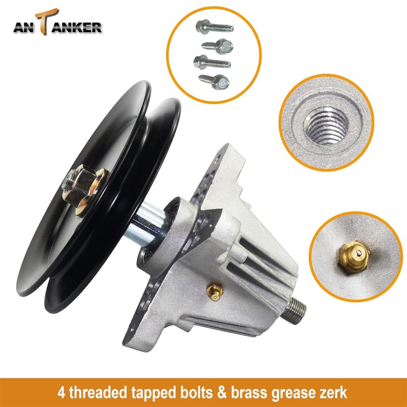 Antanker Spindle 918-04822A 918-04822B 618-04822 Replace for MTD Cub Cadet Troy Bilt 918-04889 918-04950, for Rotary 14328, for Oregon 82-058 42" Deck Tractor Riding Mower 30" Mini Riders LTX1040 - Image 4