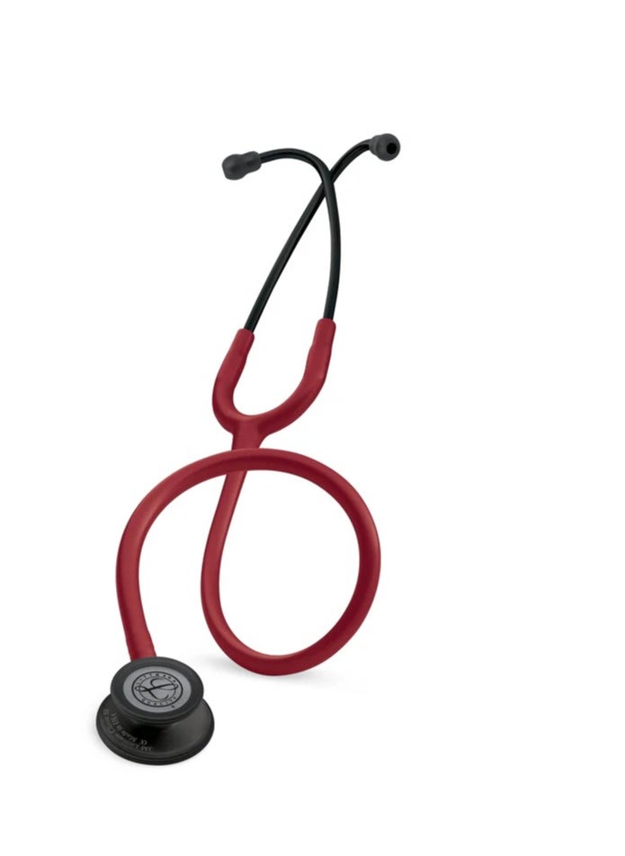 Littmann Littmann Classic III Monitoring Stethoscope: Burgundy - Black Finish 5868  - Image 2