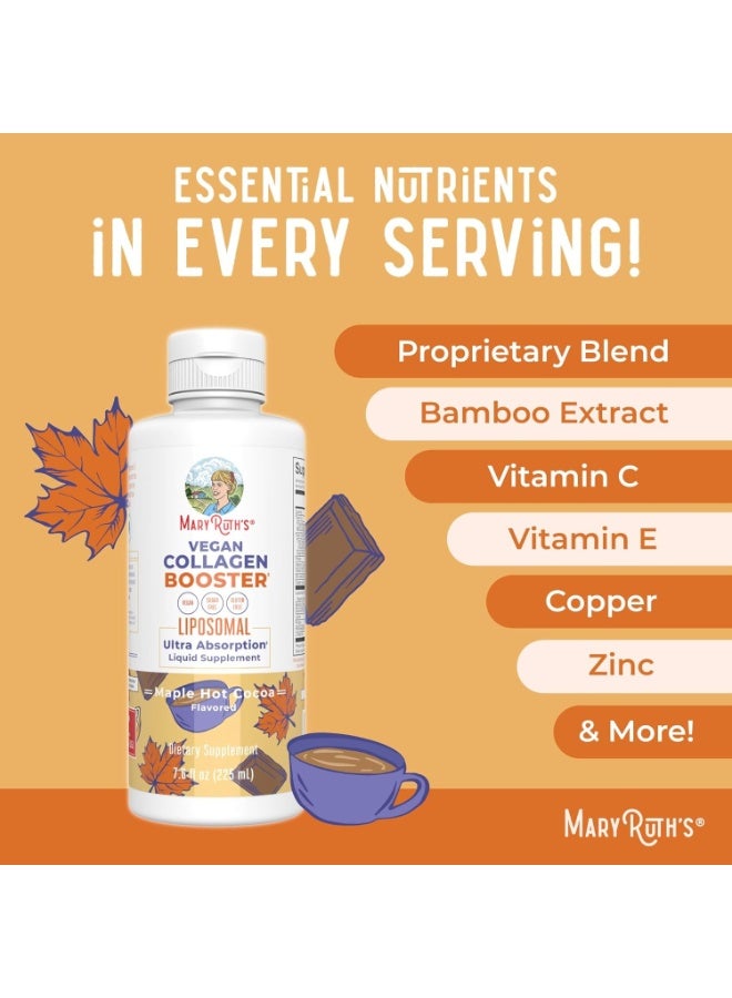 MaryRuth's Vegan Collagen Booster Liposomal Maple Hot Cocoa 7.6 fl oz (225 ml) - Image 5
