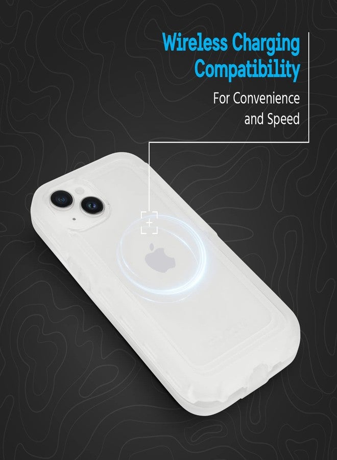 بيلكان جراب Pelican Voyager Series - لهاتف iPhone 14 Plus مقاس 6.7 بوصة [متوافق مع الشحن اللاسلكي] [مضاد للاصفرار] جراب هاتف متين مع مشبك حزام وحافظة وحامل [حماية من السقوط من ارتفاع 18 قدمًا وفقًا للمعايير العسكرية] - شفاف - Image 4