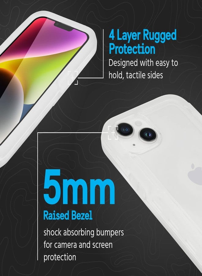 بيلكان جراب Pelican Voyager Series - لهاتف iPhone 14 Plus مقاس 6.7 بوصة [متوافق مع الشحن اللاسلكي] [مضاد للاصفرار] جراب هاتف متين مع مشبك حزام وحافظة وحامل [حماية من السقوط من ارتفاع 18 قدمًا وفقًا للمعايير العسكرية] - شفاف - Image 5