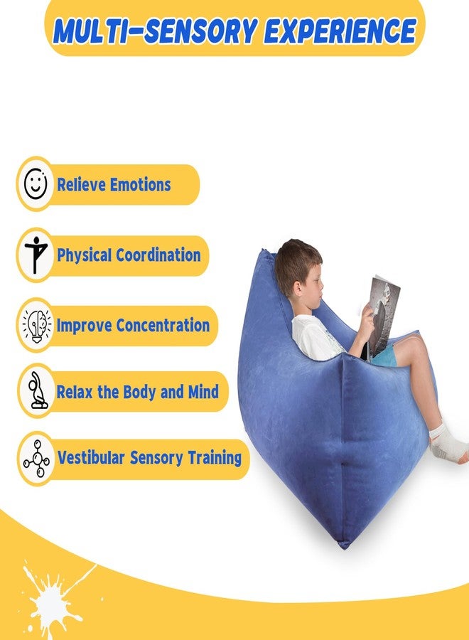 Bghdas Sensory Chair for Kids, Sensory Toys for Autistic Children (Blue) - Image 3