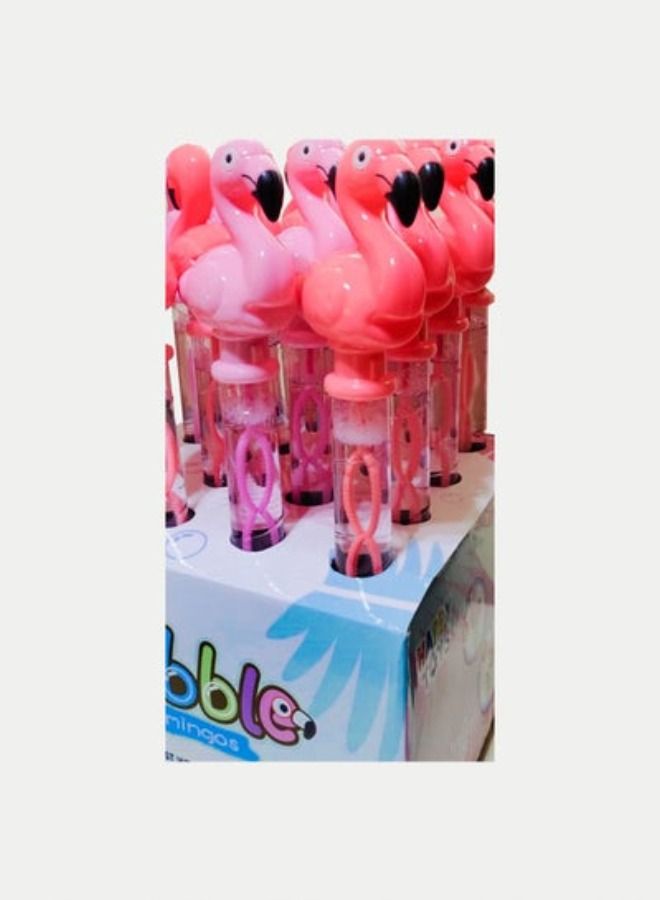 16-Piece Bubble Sticks Wands With Flamingo Head That Make Sound