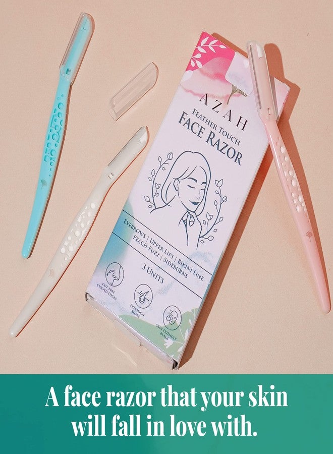 Azah Jade Roller & Face Razor Combo | Selfcare & Skincare Essentials Kit | Facial Hair Removal & Face Massage Combo | Spa-like Massage at Home | Natural Jade Stone & Scratch Free Face Razor - Image 2