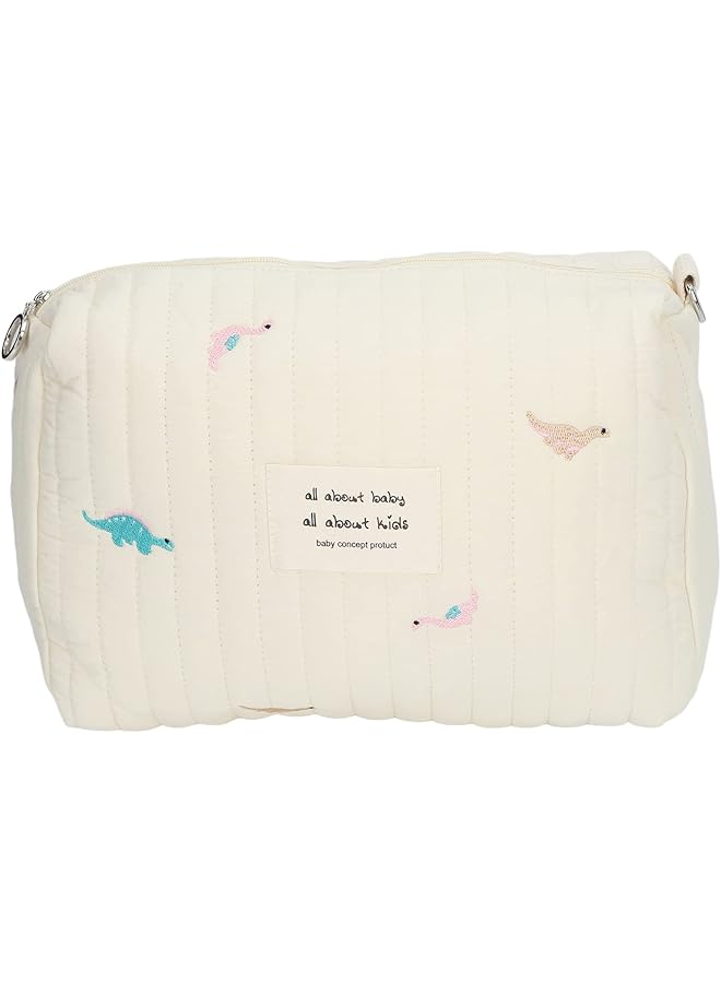 erorex Diaper Bag Pouch Small Diaper Bag Pouch Exquisite Embroidery Cotton For Wallet Dinosaur  - Image 4