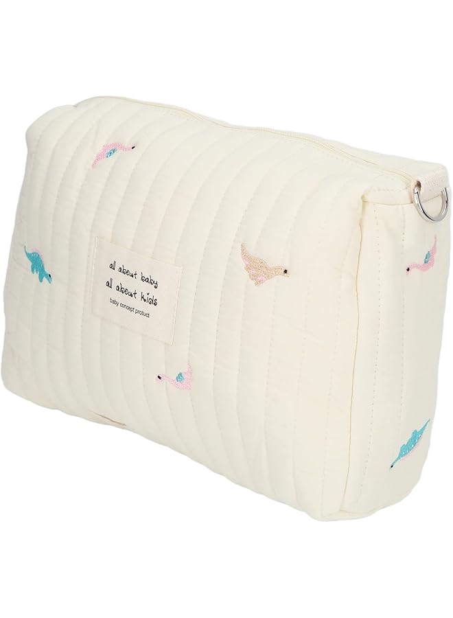 erorex Diaper Bag Pouch Small Diaper Bag Pouch Exquisite Embroidery Cotton For Wallet Dinosaur  - Image 5