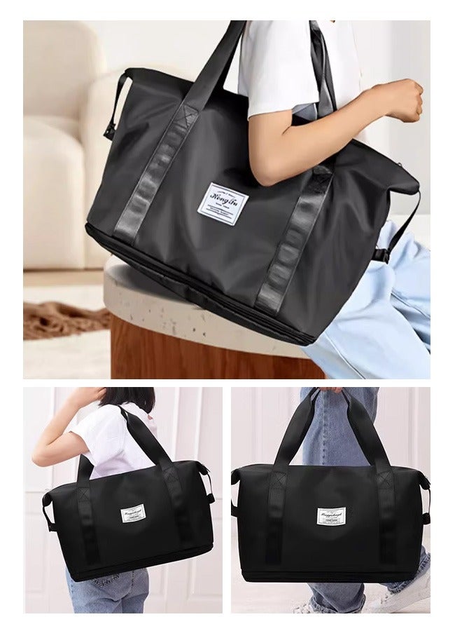 Fashion travel bag large capacity sports bag, portable luggage bag, travel handbag, dry and wet separation handbag  - Image 3