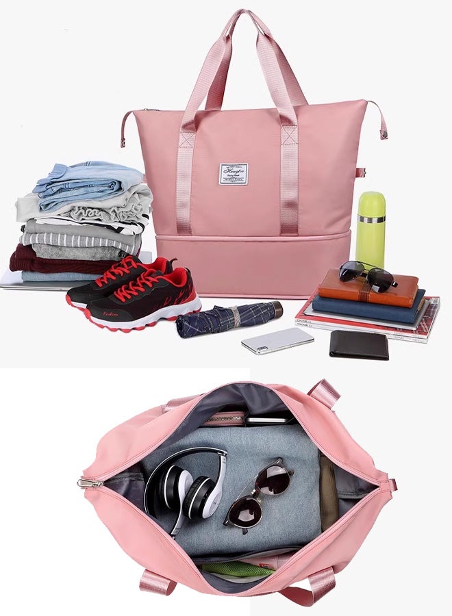 Fashion travel bag large capacity sports bag, portable luggage bag, travel handbag, dry and wet separation handbag  - Image 2