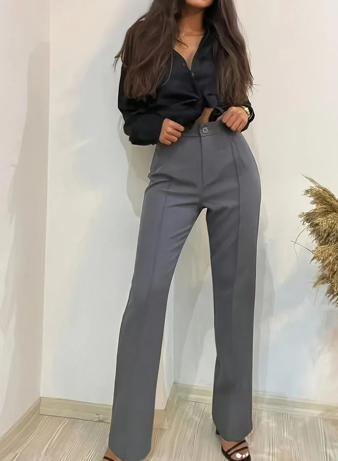 Take Two Women Solid Straight Leg Pants