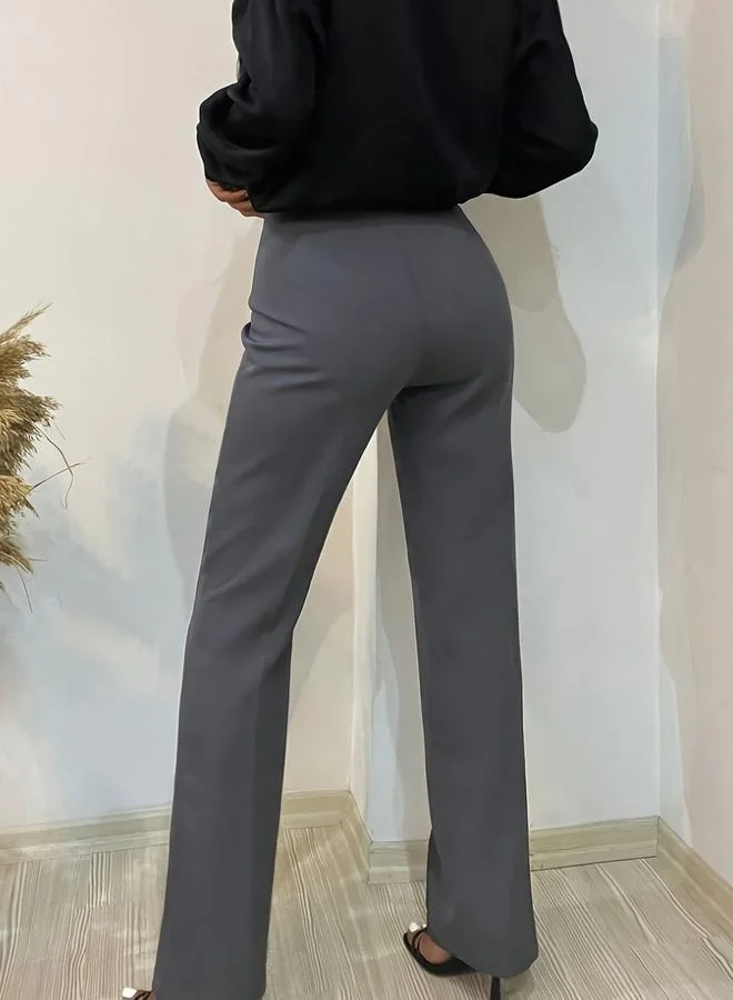 Take Two Women Solid Straight Leg Pants