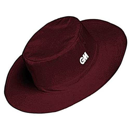 Gunn & Moore Cotton GM Unisex's Panama Cricket Hat X (1600708_Maroon, XL - Image 3