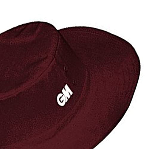 Gunn & Moore Cotton GM Unisex's Panama Cricket Hat X (1600708_Maroon, XL - Image 5