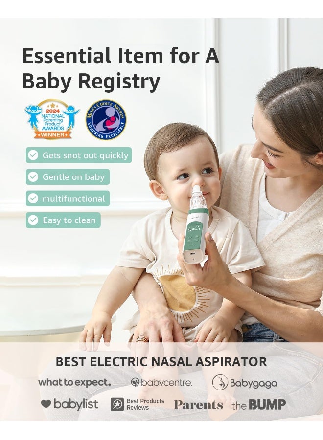 GROWNSY Baby Nasal Aspirator | Baby Nose Sucker | Nose Sucker for Baby - Baby Nose Cleaner, Automatic Nose Sucker for Infants, Rechargeable, with Music & Light Soothing Function  - Image 2