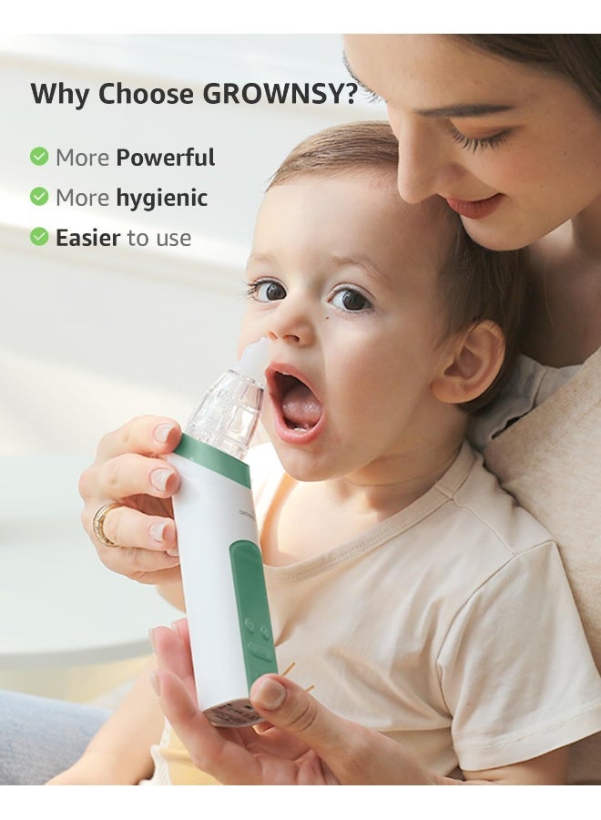 GROWNSY Baby Nasal Aspirator | Baby Nose Sucker | Nose Sucker for Baby - Baby Nose Cleaner, Automatic Nose Sucker for Infants, Rechargeable, with Music & Light Soothing Function  - Image 4