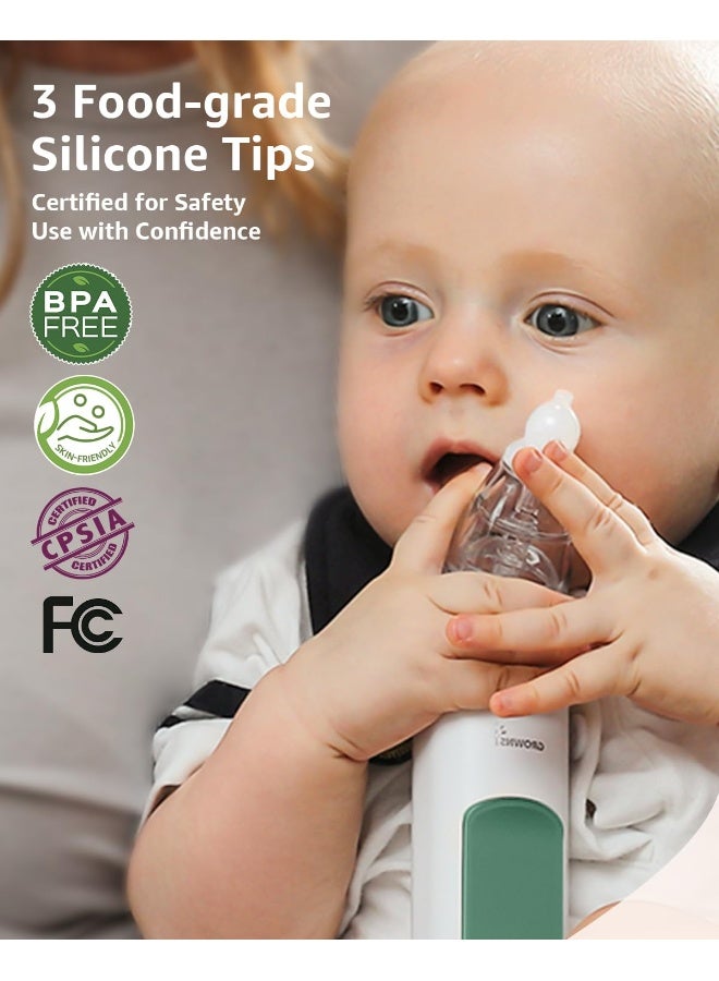 GROWNSY Baby Nasal Aspirator | Baby Nose Sucker | Nose Sucker for Baby - Baby Nose Cleaner, Automatic Nose Sucker for Infants, Rechargeable, with Music & Light Soothing Function  - Image 5
