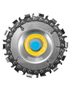 NIBEMINENT Arbour Wood Carving Grinder Chain Disc Silver/Grey  - Image 1