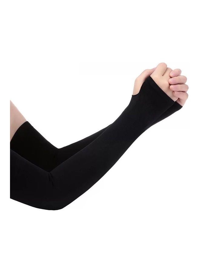 Pair Of Ice Silk Sport Skin Arm Sleeves Gloves - Image 1