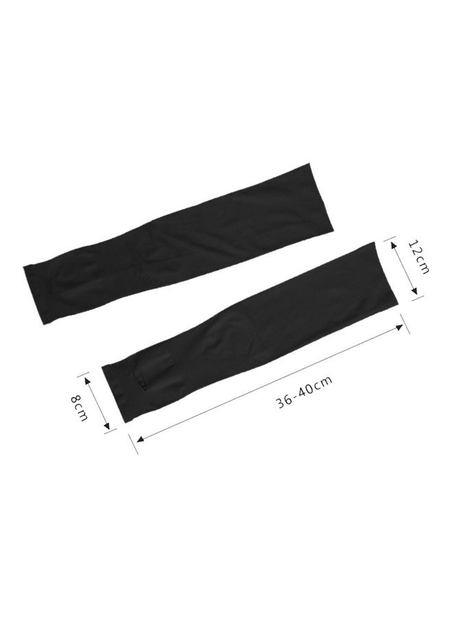 Pair Of Ice Silk Sport Skin Arm Sleeves Gloves - Image 2
