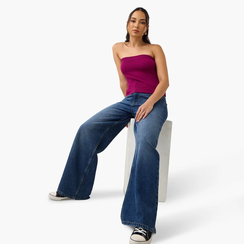لي كوبر Lee Cooper Wide Leg Jeans