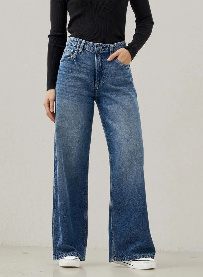 Lee Cooper Wide Leg Jeans