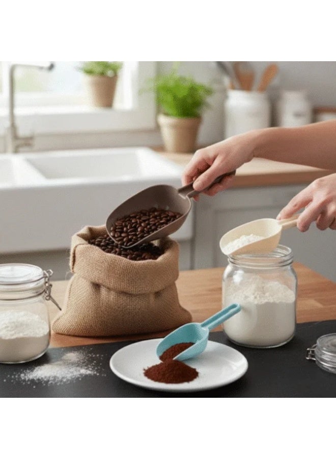 Danny Home Plastic Measuring Scoops Set of 3 – 150ml, 100ml, and 50ml Multipurpose Scoops for Kitchen, Baking, and Storage - Image 4