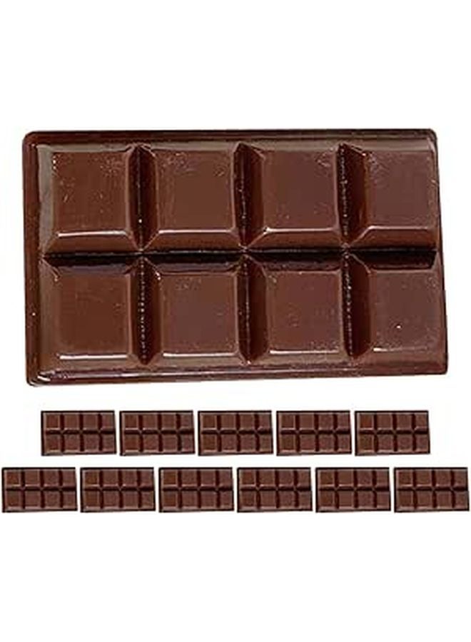 12 Pcs Realistic Chocolate Blocks Faux Dessert Decor For Party Photography Kitchen Display - Image 1