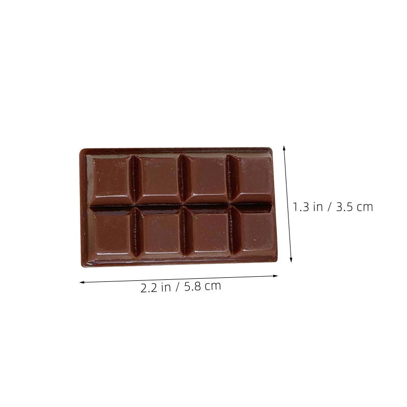 12 Pcs Realistic Chocolate Blocks Faux Dessert Decor For Party Photography Kitchen Display - Image 3
