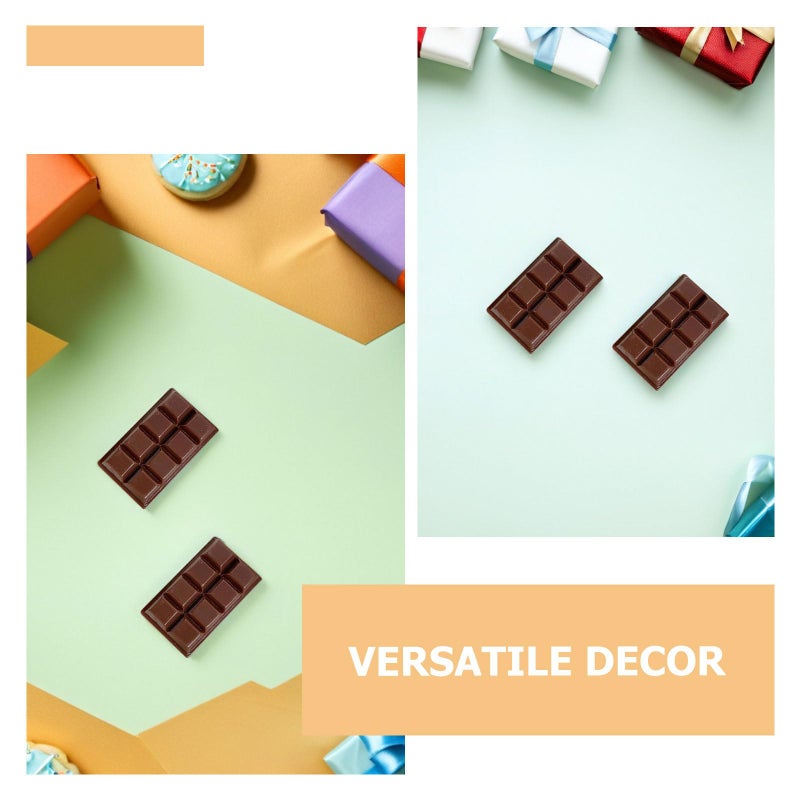 12 Pcs Realistic Chocolate Blocks Faux Dessert Decor For Party Photography Kitchen Display - Image 5