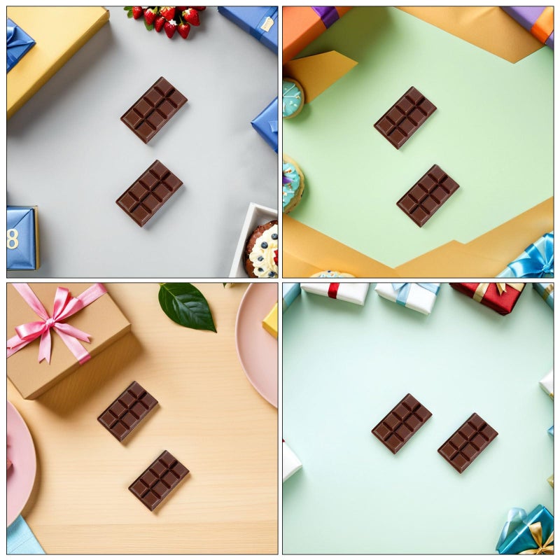 12 Pcs Realistic Chocolate Blocks Faux Dessert Decor For Party Photography Kitchen Display - Image 4