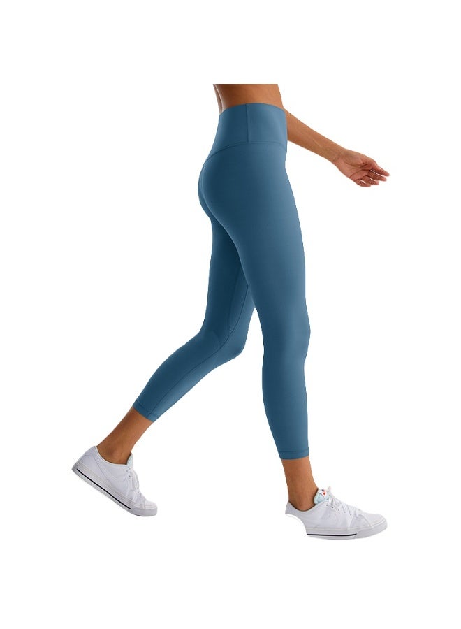 NIBEMINENT Essential/Pure&Plain 7/8 Leggings, High Waisted Compression Soft Pants Workout Athletic Yoga Pants 24" - Image 1
