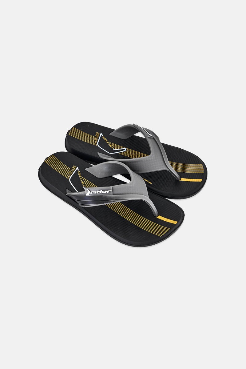 RIDER Kids Boy R Line II Slip On Slippers, Black - Image 2