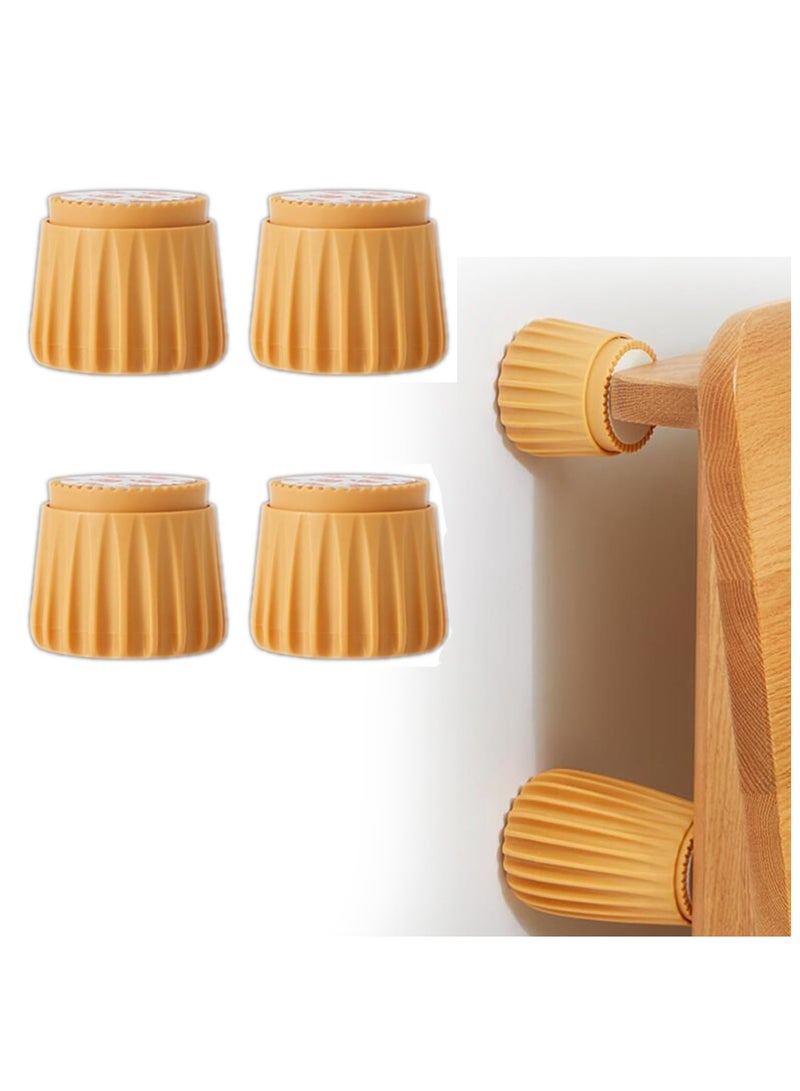 SYOSI Bed Head Stabilizer, 4Pcs Adjustable Bed Frame Anti-Shake Tool, Durable Plastic Fixer Furniture Couch Risers for Sofa Bed Table Chair Lifts, Headboard Stoppers for Preventing Wall from Bangingl  - Image 1