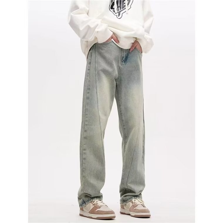 Unisex Classic Denim Jeans Loose Fit Daily Outdoor Wear - Image 1