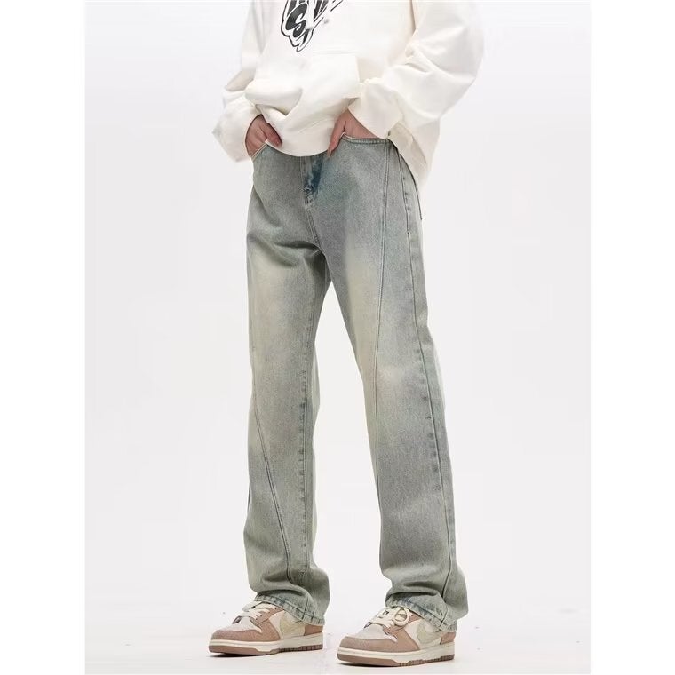 Unisex Classic Denim Jeans Loose Fit Daily Outdoor Wear - Image 3