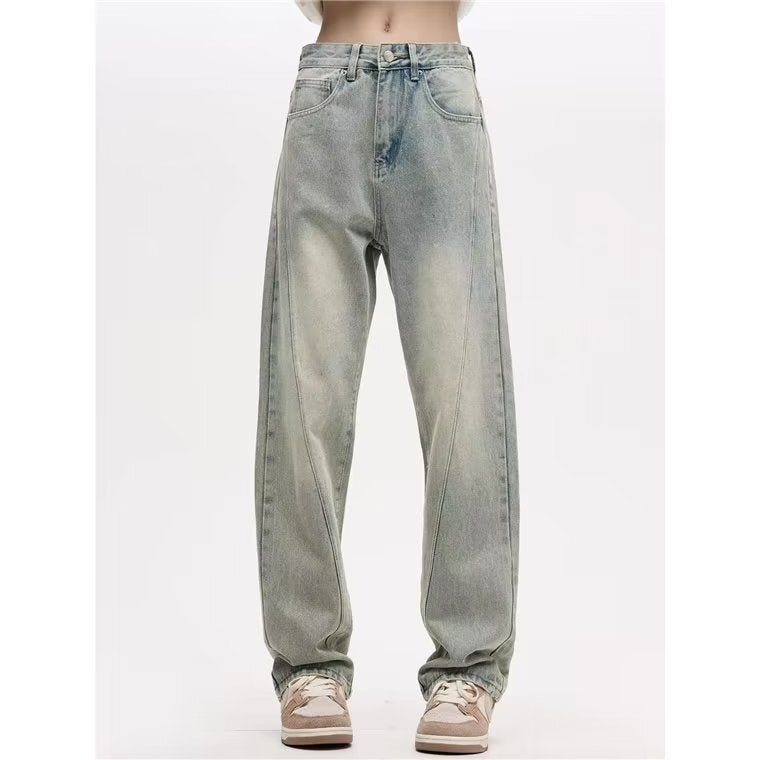 Unisex Classic Denim Jeans Loose Fit Daily Outdoor Wear - Image 2