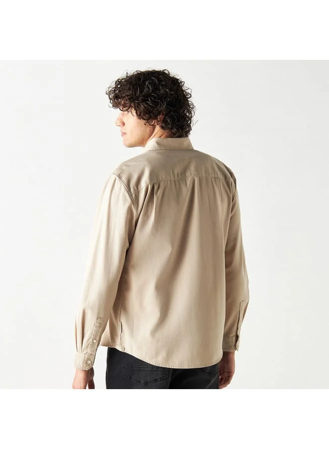 Lee Cooper Lee Cooper Regular Fit Shirt with Long Sleeves and Pocket