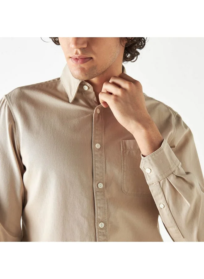 Lee Cooper Lee Cooper Regular Fit Shirt with Long Sleeves and Pocket
