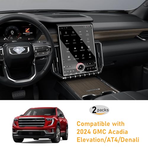 Moonlinks 2PCS Tempered Glass Screen Protector 15" Compatible with 2024 2025 GMC Acadia (Elevation/AT4/Denali) 15Inch 9H Hardness Navigation Touchscreen Protector for 2024 Acadia - Image 2