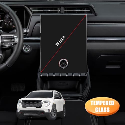 Moonlinks 2PCS Tempered Glass Screen Protector 15" Compatible with 2024 2025 GMC Acadia (Elevation/AT4/Denali) 15Inch 9H Hardness Navigation Touchscreen Protector for 2024 Acadia - Image 5