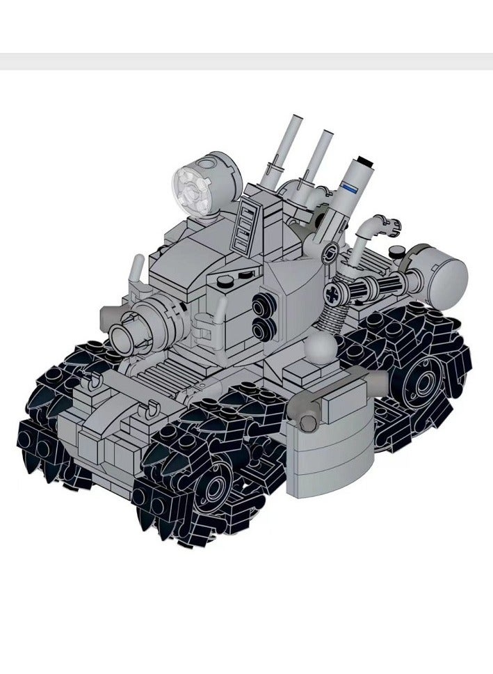 Plastic Model Kits: Metal Slug X: Tank, Mecha Anime Style Collectible Action Figures (SV001 Tank) - Image 2