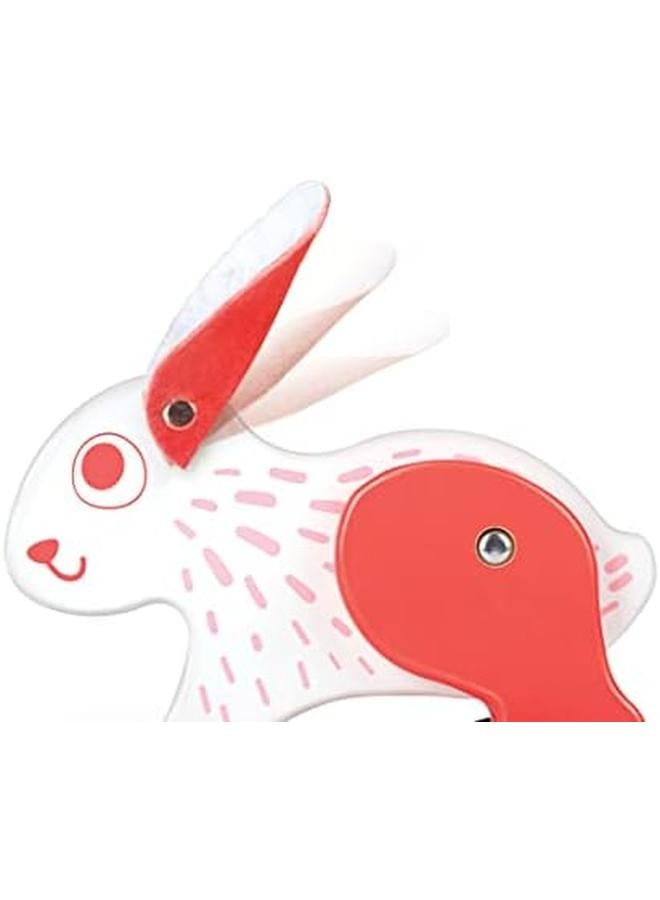 هيب لعبة سحب وسحب الأرنب الخشبية على طول اللعبة - Image 2