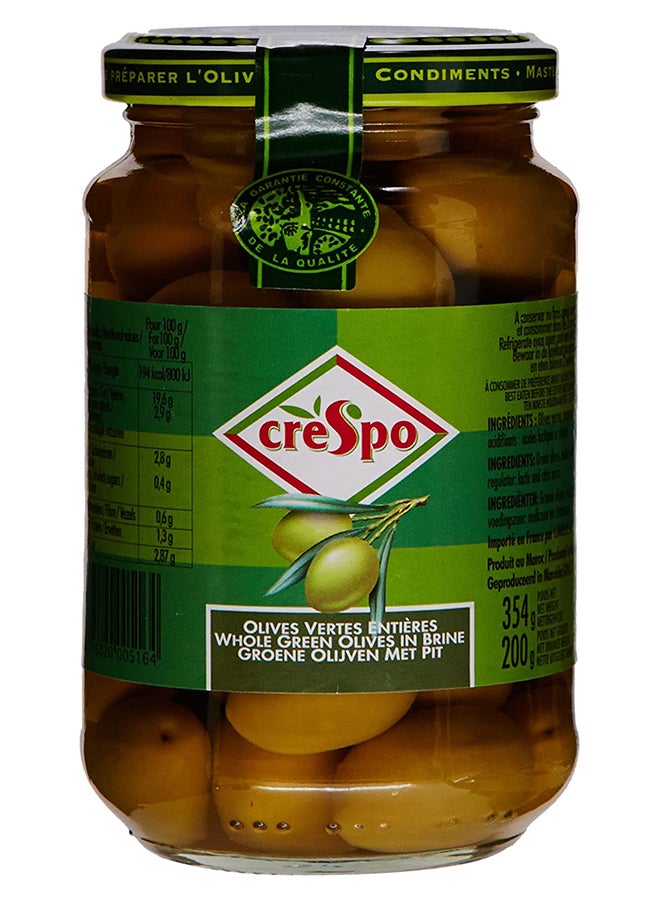 Crespo Green Olives Jar 354g