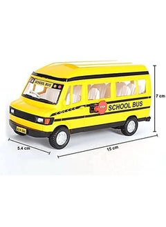 Centy CENTY Toys Traveler Yellow School Bus With Tail Gate That Opens - Pull Back Action - Safe To Use Public Transport Vehicle Toy, 3-12 years  - Image 4