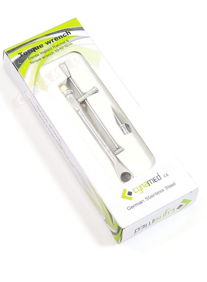 CYNAMED Premium German Universal Torque Wrench Ratchet 10-50 Ncm Abutment Dental implant Instruments - Image 5