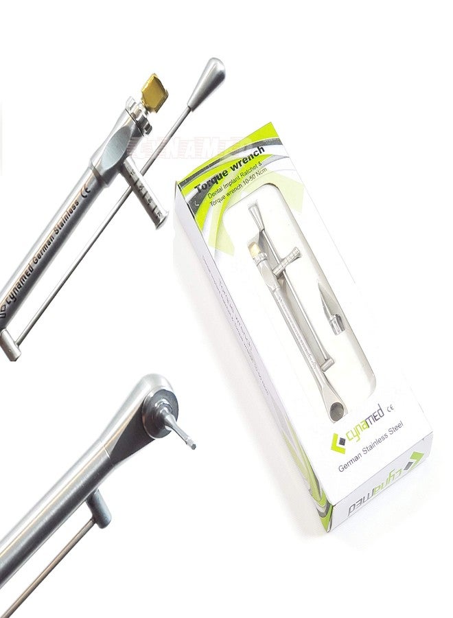 CYNAMED Premium German Universal Torque Wrench Ratchet 10-50 Ncm Abutment Dental implant Instruments - Image 3