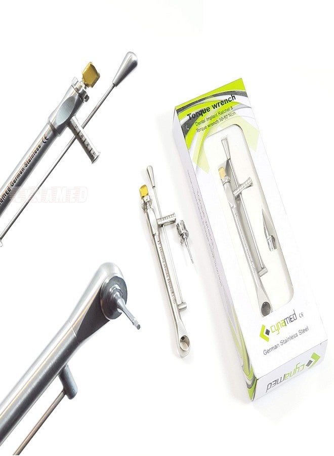 CYNAMED Premium German Universal Torque Wrench Ratchet 10-50 Ncm Abutment Dental implant Instruments - Image 1